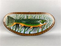 Bill Green Brook Trout Fish Plaque, LaPrairie,