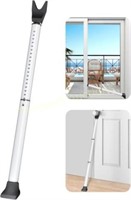 Door Security Bar & Sliding Patio Bar  White