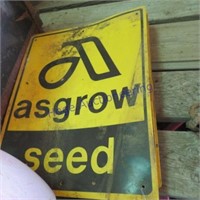 ASGROW SEED SIGN