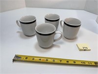 4 Gibson Restaurant Style Coffee Mugs
