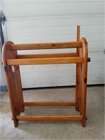 Wooden Quilt/ Blanket Rack