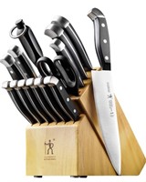 HENCKELS 15 pc knife set w/ block