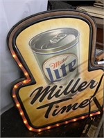 miller sign needs lights replaced