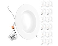 Sunco Lighting 12Pk Retrofit LED Recessed Lighting