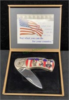 John F Kennedy collector pocket knife measuring