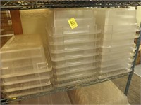 20 Half Size Clear Plastic Container
