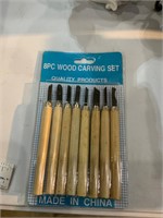 8pc wood carving set new in package