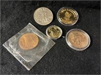 Medals and reproduction coins