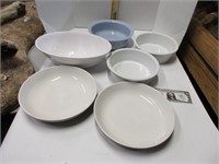 Assorted glassware, bowls