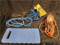 Assorted Extension Cords, Flood Light and more