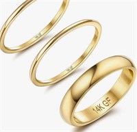 (New) Adramata 14K Plated Gold Filled Rings for