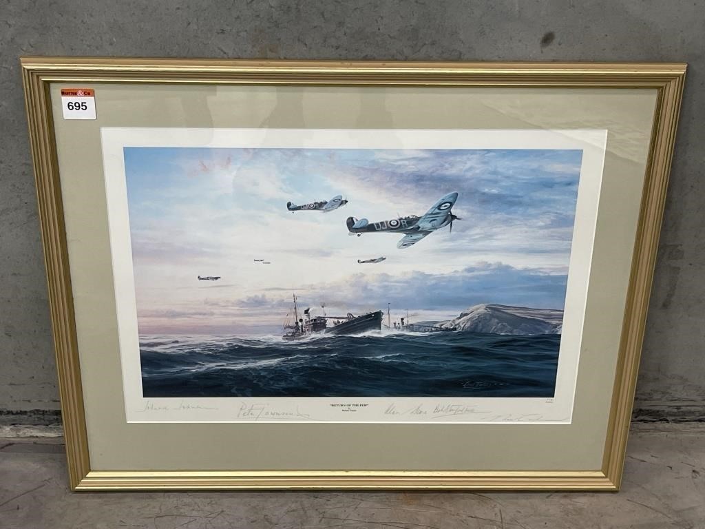 “RETURN OF THE FEW” By Robert Taylor Framed Print