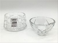 Lot of 2 Various Sm. Waterford Crystal Bowls