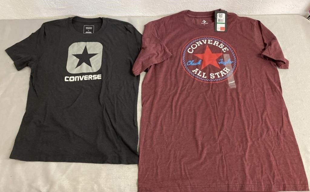 2 Converse T-Shirts Size L Youth & L Adult