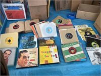 Vintage lot of 45’s records- huge