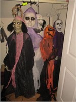 Halloween hanging in right side of closet