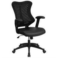 Designer Mesh/LeatherSoft High-Back Chair