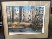 Signed numbered Gregory Caron duck print