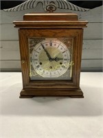 WOODEN CASED TABLE CLOCK