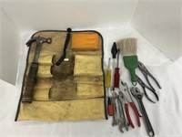 Assortment Of Tools With Tool Kit Holder