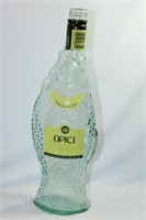 Fish Shaped Italian Glass Bottle