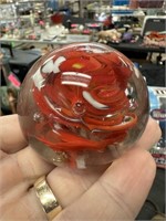 ART GLASS STYLE PAPERWEIGHT PAPER WEIGHT