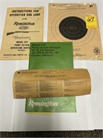 Model 870 Owner's Manuals, Official 50-yd. Small