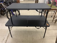 2 Folding Tables - Adjustable Height