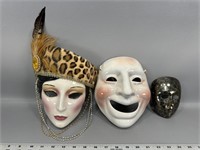 Porcelain and metal masks