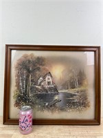 Andre Copinas House on Pond in Fall Art