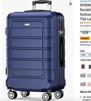 SHOWKOO Luggage PC+ABS Durable