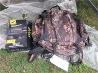 Camo Backpack & Camo Tailgate Net