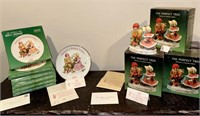 Vintage Holly Holly Christmas Plates & Figurines