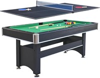 7FT Pool Table w/Table Tennis Top