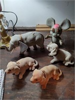 Mouse, Elephant and Bobble Head Dogs