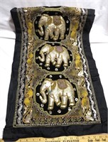 Sequin Embroidered KALAGA Wall Tapestry Elephants