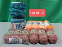 Lot of 12 - Various Size/Style/Brand/Colour Acryli