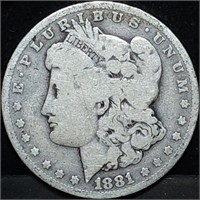 1881 Morgan Silver Dollar