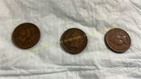 1903,1905,1906 Indian Head Pennies