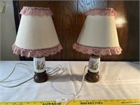 Vintage Pair of Matching Table Lamps