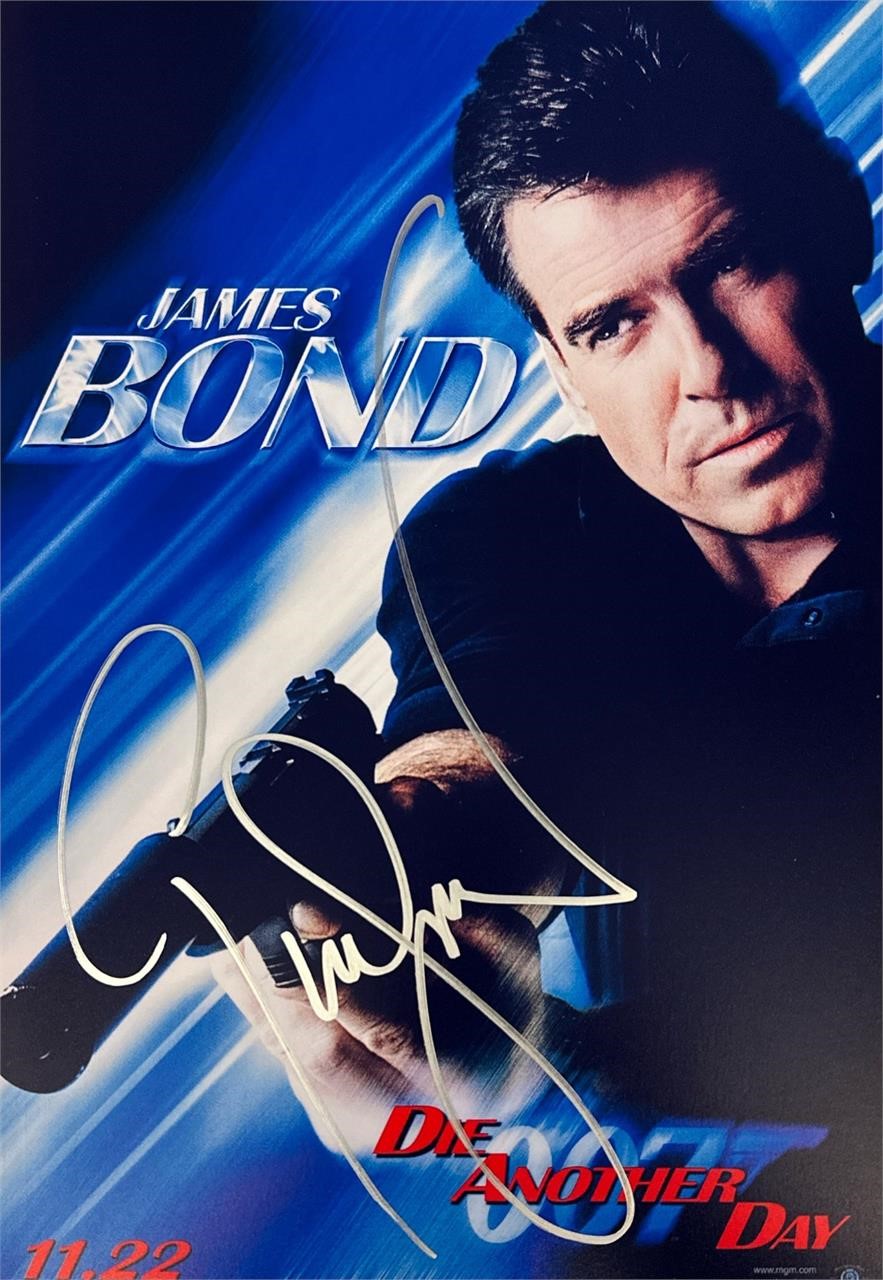 Autograph COA 007 Die Another Day Photo