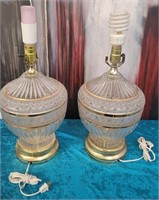 11 - PAIR OF MATCHING TABLE LAMPS (A175)
