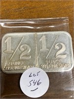 SILVER ONE OUNCE TRADE UNIT BAR