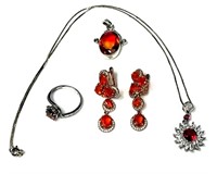 Sterling Silver Jewelry with Multi-Color Stones