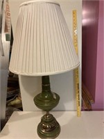 Tall painted metal table lamp