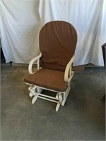 White glider rocker