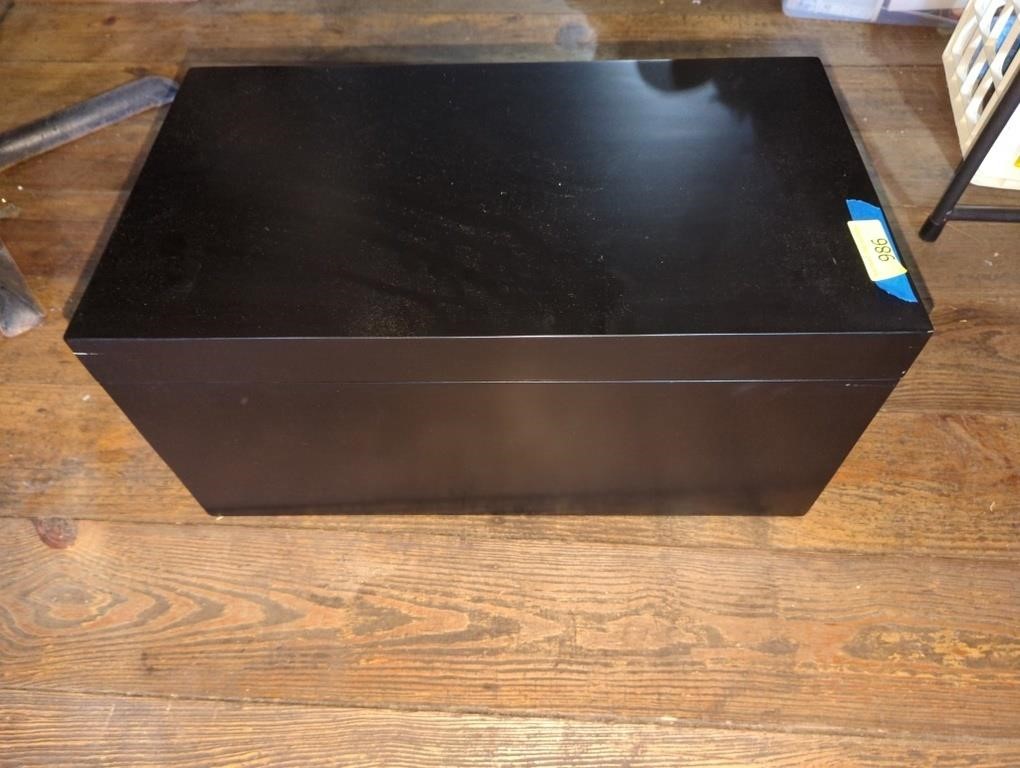 Wooden Storage Box W/ metal hinges