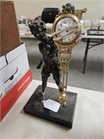 Statue w/Pedulum Clock