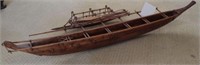 South Asian Seas hand carved canoe mdl with