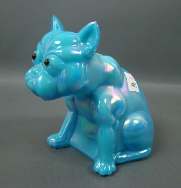 Rosso Iridized Bull Dog Door Stop Limited Edition